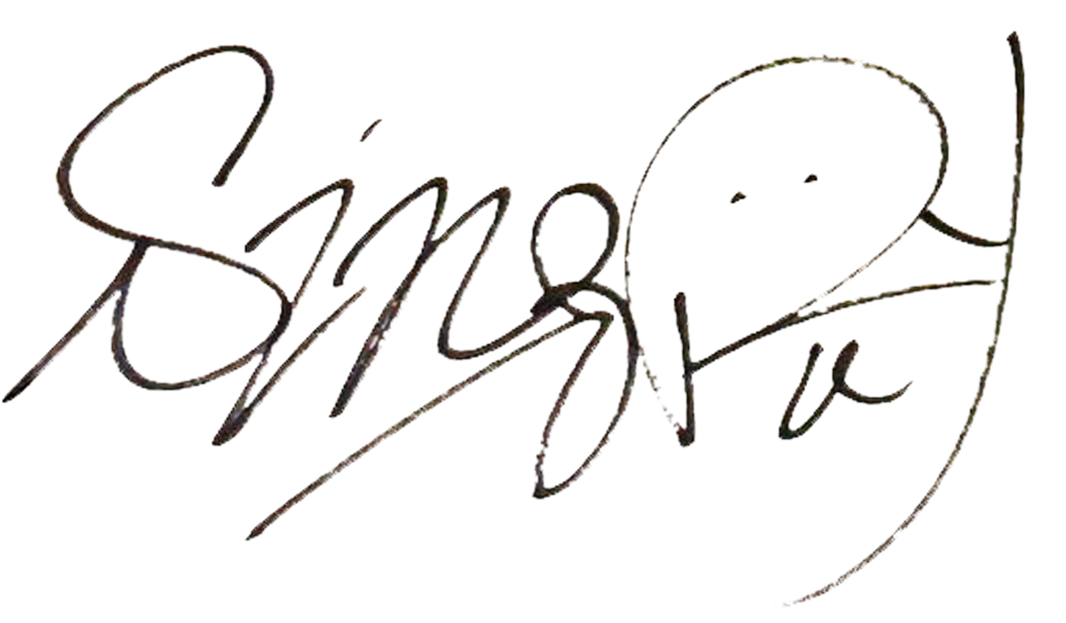 SINGER RAY サイン